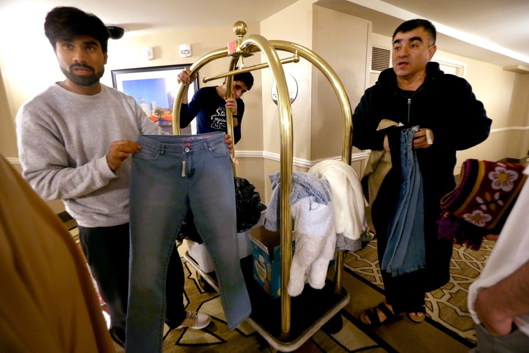 Afghan refugees stay at Hollywood Casino & Hotel waiting for apartments